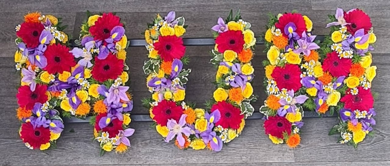 Funeral Flowers for mum letters